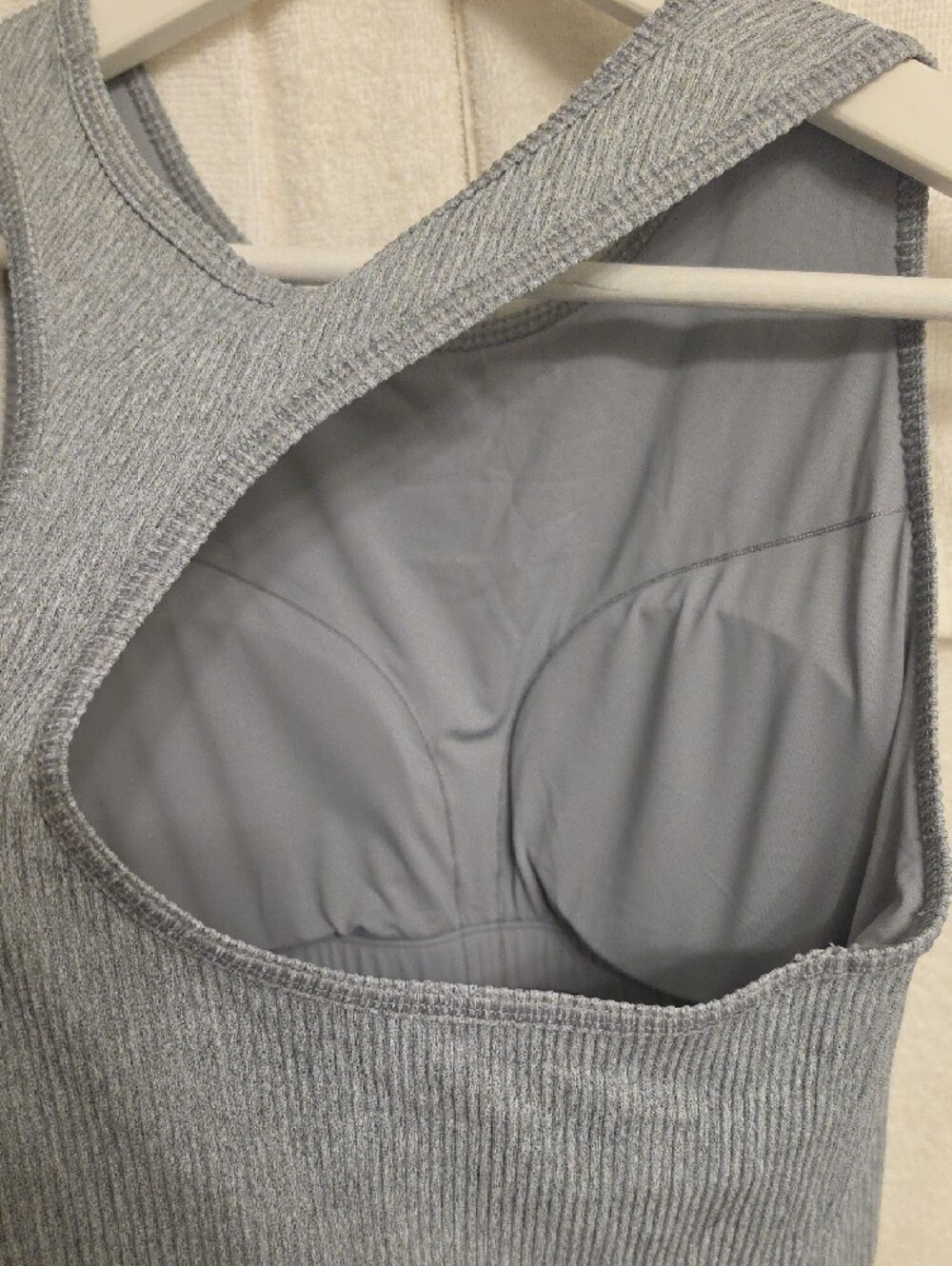 Born Primitive Light Gray Ribbed Racerback Tank - Picture 3 of 5